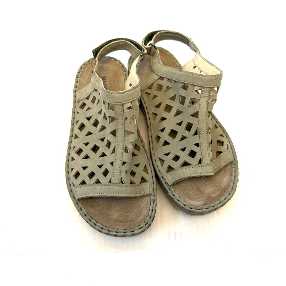 NAOT Laser Cut Suede Sandals Size 7